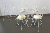 Ice Cream Parlor Table & Chairs 7pc lot