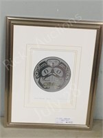 framed Haida art " Beaver Drum"  Bill Reid