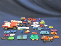 Lot of 40 Vintage Metal and Plastic Car Plane Boat