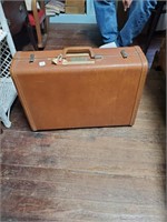 Vtg. Hard Shell Suitcase