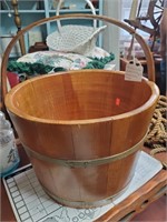 Wooden Bucket w/Handle