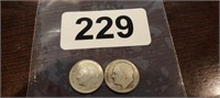 (2) SILVER ROOSEVELT DIMES