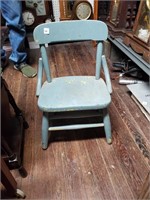 Vtg Childs Wooden Chair
