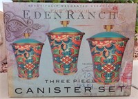 898 - 3-PIECE CANISTER SET IN BOX