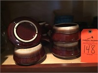McCoy handled soup bowls, ceramics, coffee mugs,