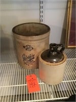 2 gal Western Crock-damaged, stoneware jug