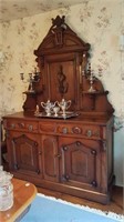 VICTORIAN SIDEBOARD WITH HIGH BACK