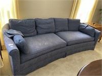 BLUE COUCH  -  80 X 26 X 31"