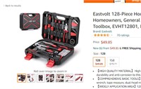 Eastvolt 128-Piece Home Repair Tool Set