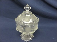 Fostoria Frosted Coin Candy Dish