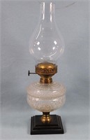 EAPG Diamond Pattern Oil Lamp