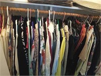 Clothes in Family Room Closet