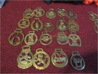 27 pieces of horse brass