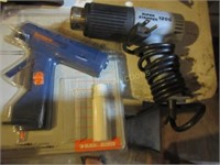 Heat gun and glue gun