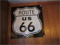 Metal "Route 66" sign