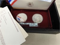 1984 OLYMPICS SILVER COIN SET