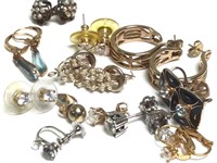 Group of Vintage Earring Pairs & Singles