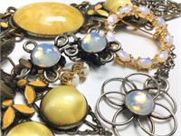 Group of Costume Jewelry w/ Moonstones & More