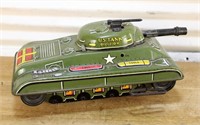 Vintage wind up toy tank