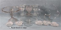 11pc. EAPG Glass & Candlewick
