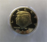 24K Gold Plate 2020 TRUMP Coin