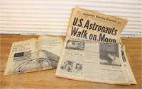 Moon landing newspapers!
