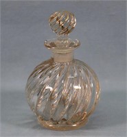 Baccarat Bulbous Swirl Perfume Bottle