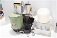 Food Mill, Roasting pan, Jigger, Canister etc