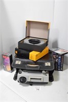 Kodak Slide Projector, 2 Trays & VHS