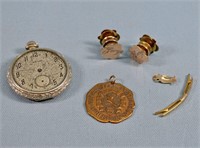 Waltham Pocket Watch, Cufflinks, Etc.