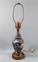 Transfer Decorated Ceramic Lamp