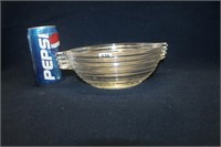 "MANHATTEN" DEPRESSION GLASS CLEAR FRUIT BOWL