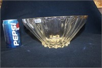 VINTAGE CLEAR GLASS FRUIT SALAD BOWL