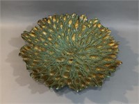 Large Art Glass Bowl -Mid Century Modern Style
