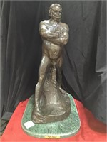 A. Rodin Bronze Statue Titled Nude Balzac 30inH