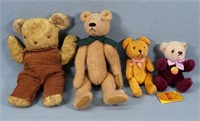 (4) Vintage Teddy Bears incl. Steiff "Dolly"