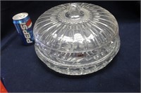 LEAD CRYSTAL DOMED LID CAKE DISPLAY