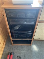 Stereo System with a Pair of Kenwood 25" Speakers