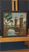 Vintage delft tile 4.5 in by 4.5 in