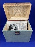 Carrying Case of 45 rpm Records