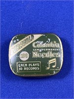 Tin of Columbia Gramophone Needles