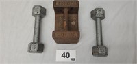 Old Iron Weight Lot