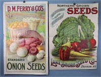 (2) Seed Advertising Posters