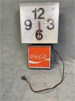 Coca Cola Advertising Clock - Works