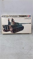 German Tiger I model tank made by Tamiya.  In