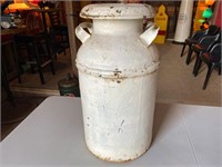 Large metal milk jug