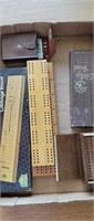 Big Lot of various collectible cribbage boards