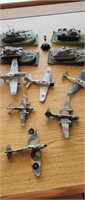 Lot of planes and tanks for dioramas and more