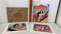 Disney’s Mulan & Pocahontas Lithographs like new