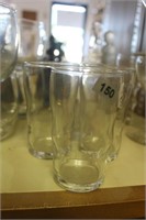 LOT OF CURVED GLASS TUMBLERS